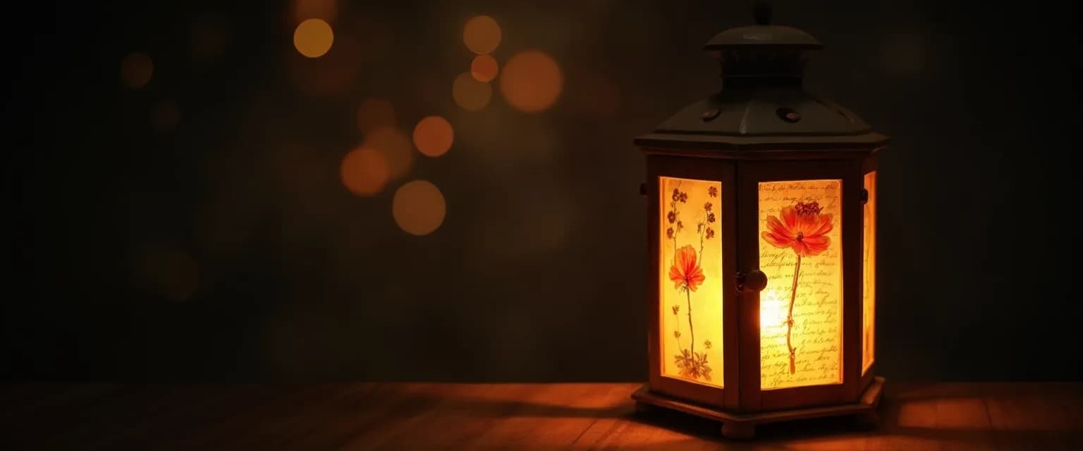 Handmade memory lantern as a thoughtful gift for someone who lost a loved one