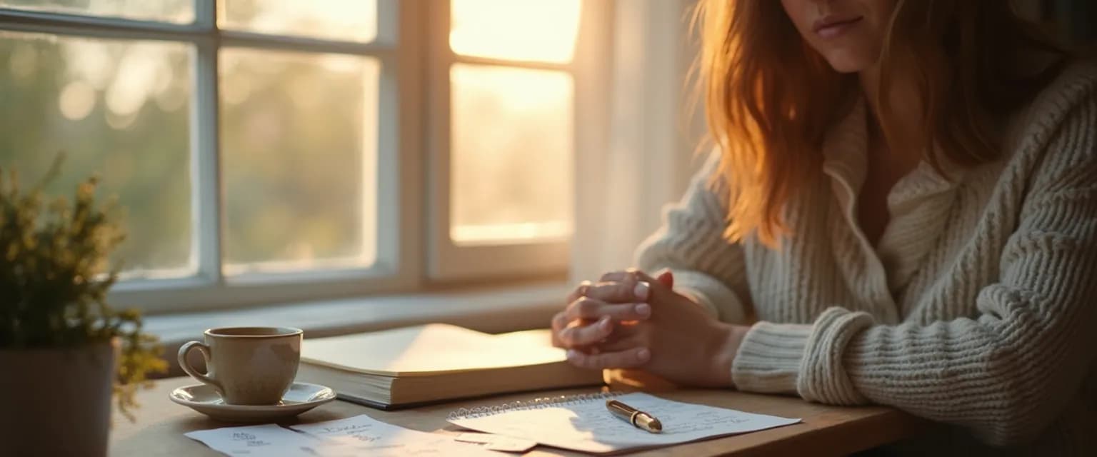 Woman practicing daily healing ritual inspired by TED talk heartbreak wisdom