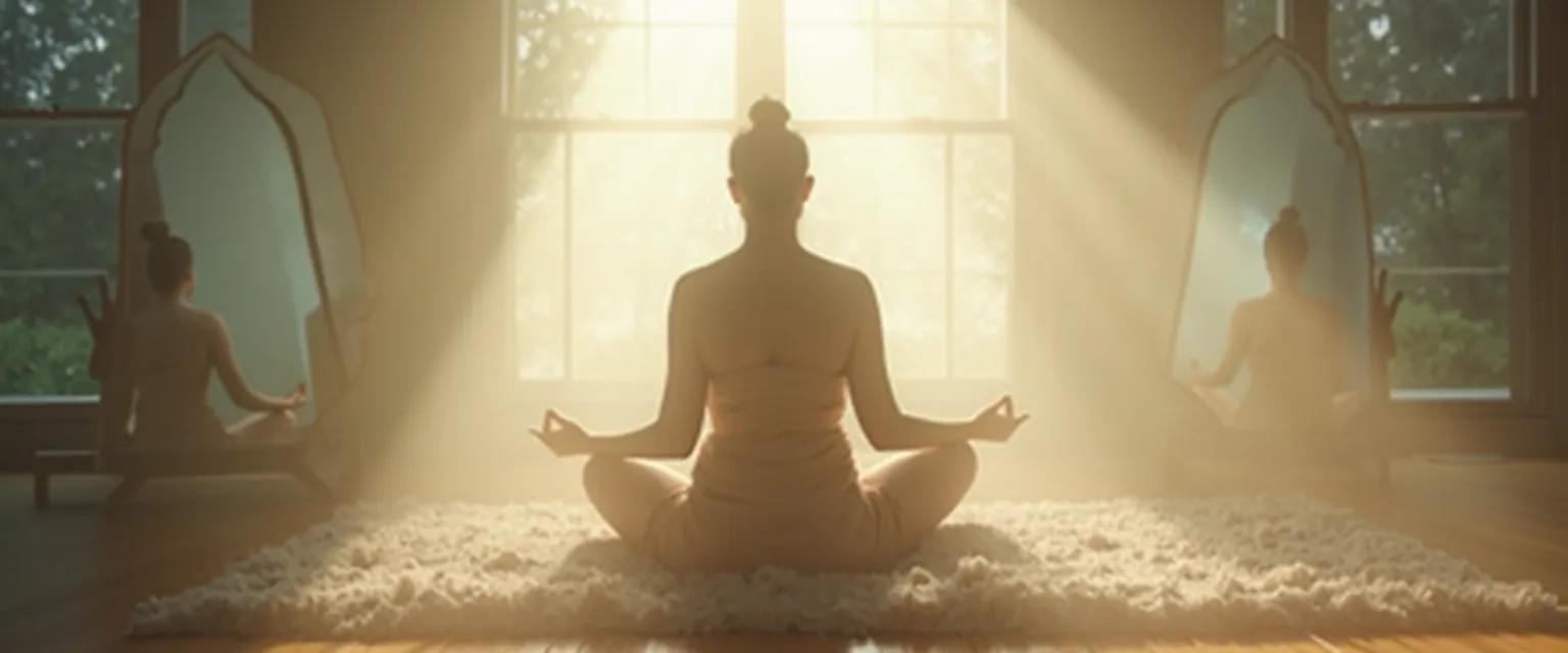 Person practicing life skills self awareness through mindful reflection without self-criticism