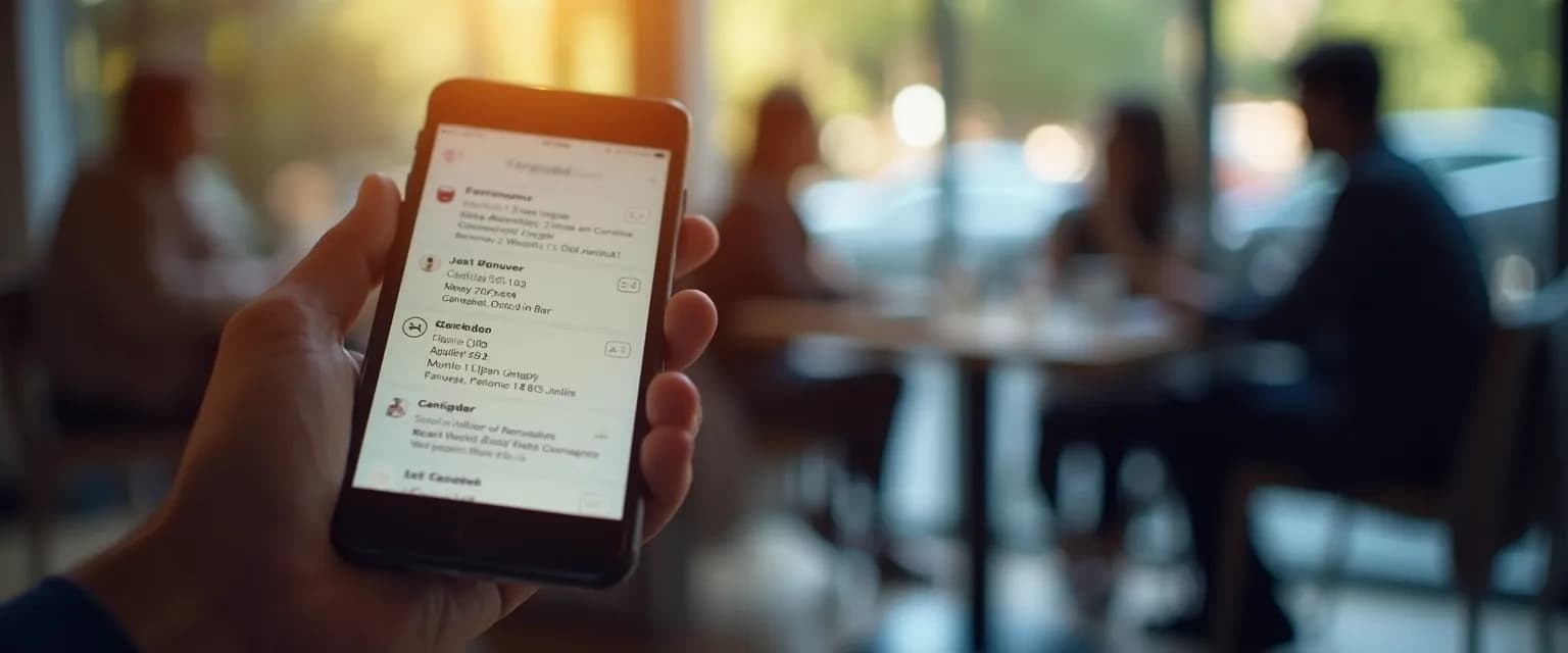 Person struggling with procrastination in social commitments looking at phone messages