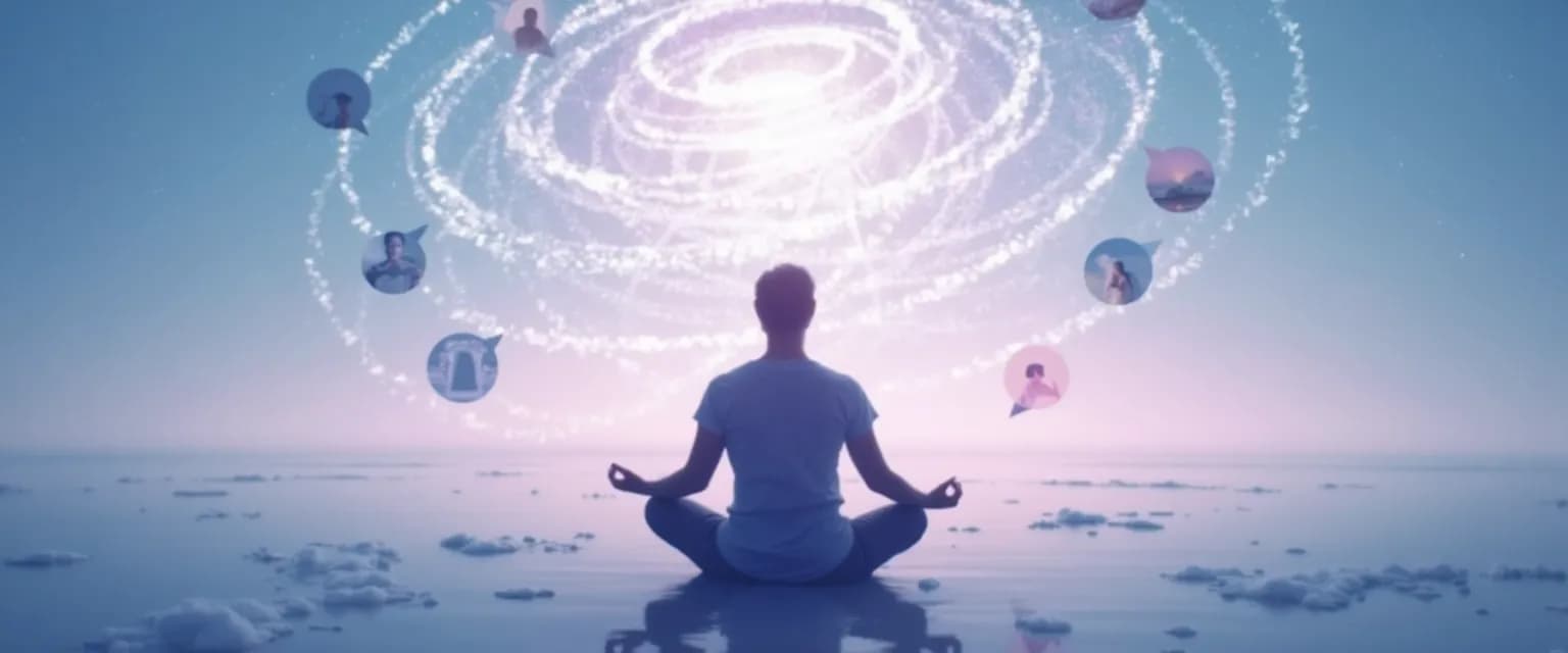 Person practicing intelligence and self-awareness exercises in daily life