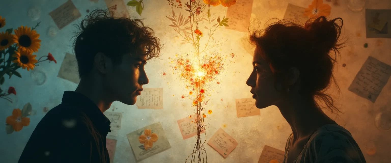 Person engaging in creative activity while processing how to get over a loss of a friend