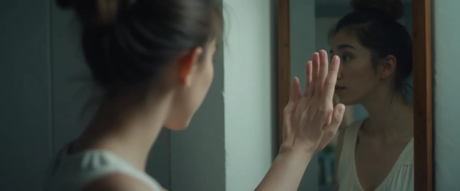 Person practicing depression self-awareness by noticing daily thought patterns and mood changes