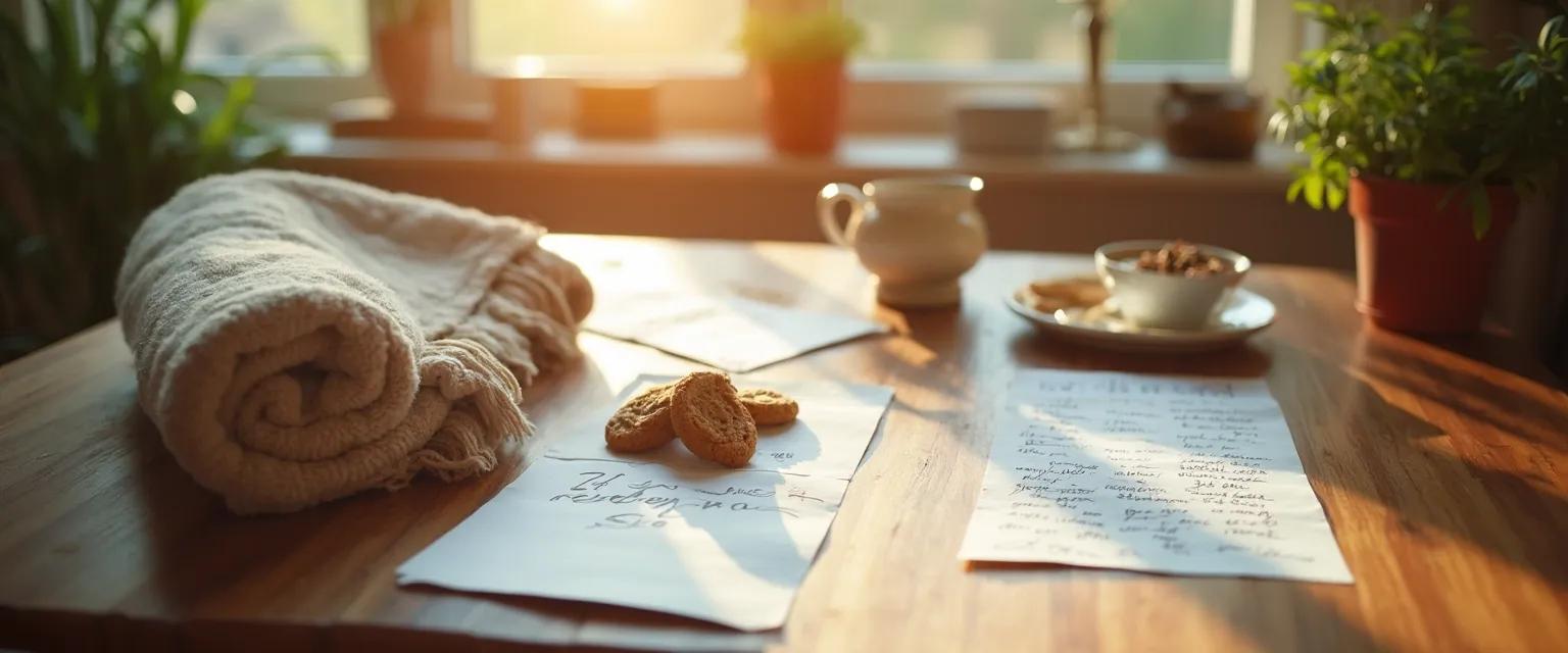 Homemade DIY care package items to send to a grieving friend