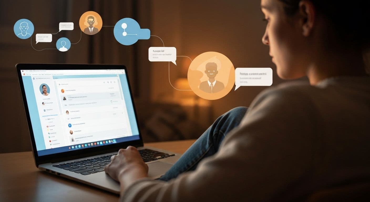 Person finding support getting over heartbreak on Reddit communities with smartphone showing supportive comments