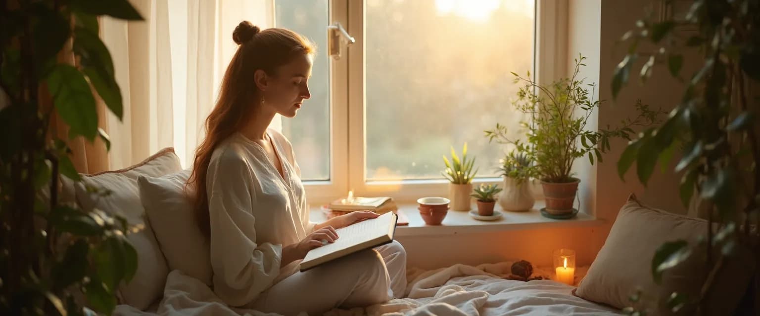 Person practicing self-help techniques when no breakup therapist near me is available