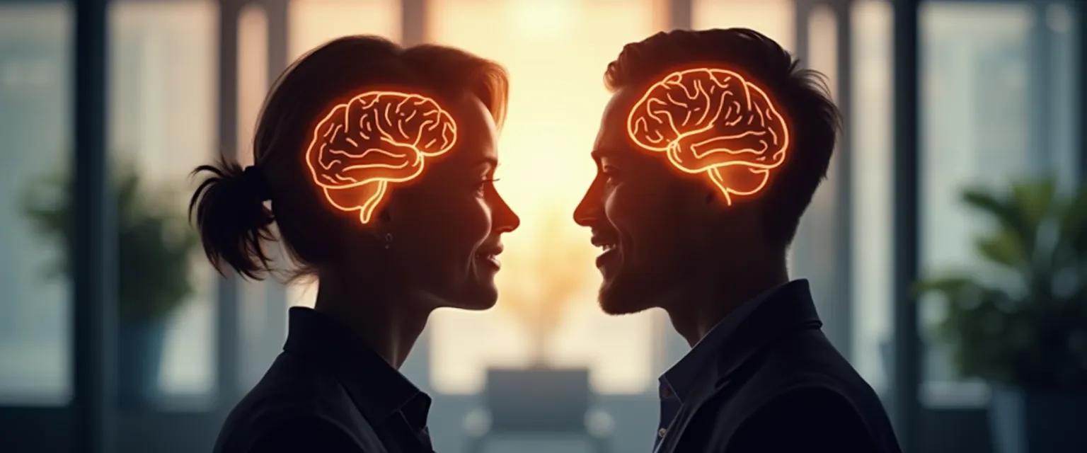 Professional colleagues demonstrating emotional intelligence during a workplace conversation