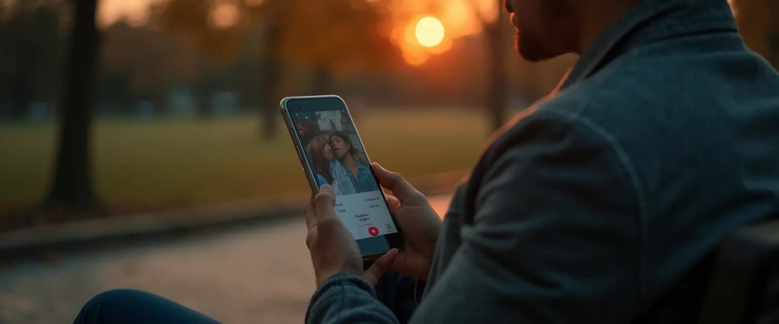 Person protecting mental health during viral TikTok breakup by setting digital boundaries
