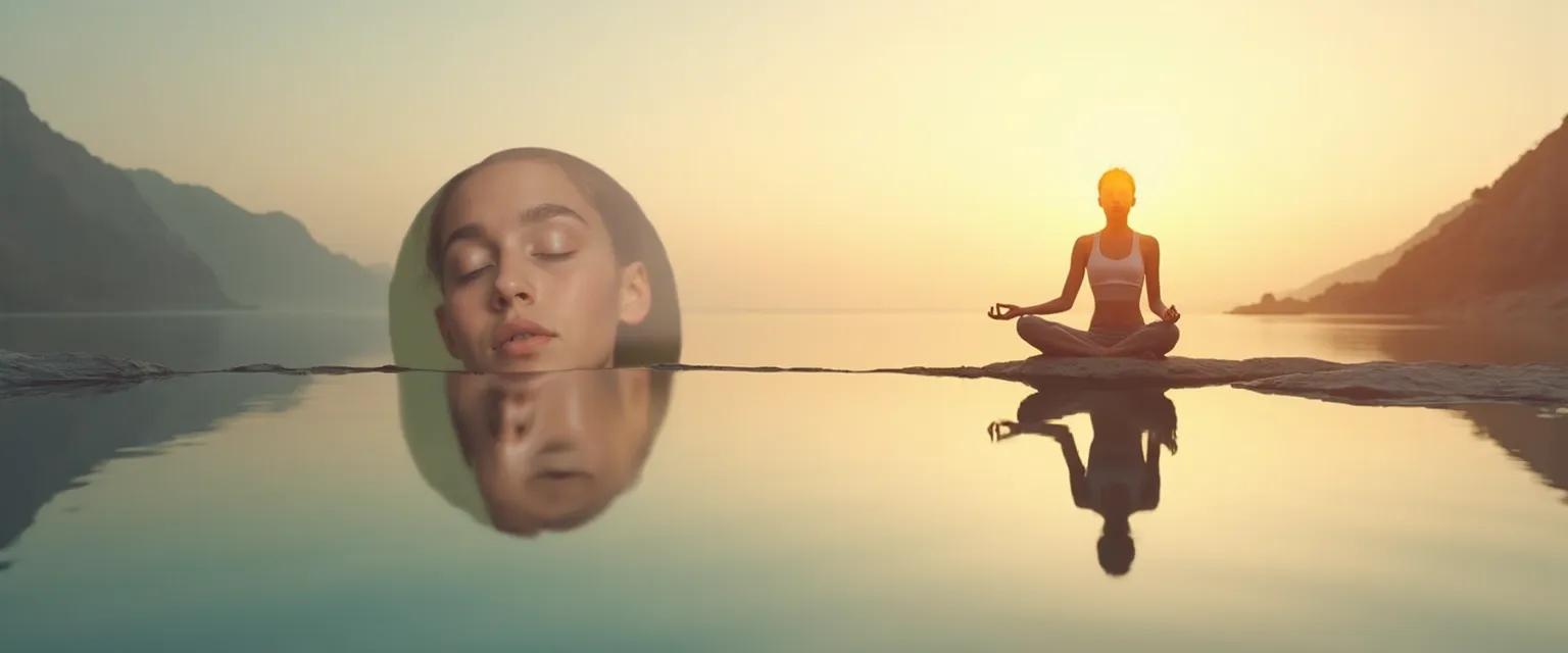 Person practicing quick self understanding and self awareness techniques