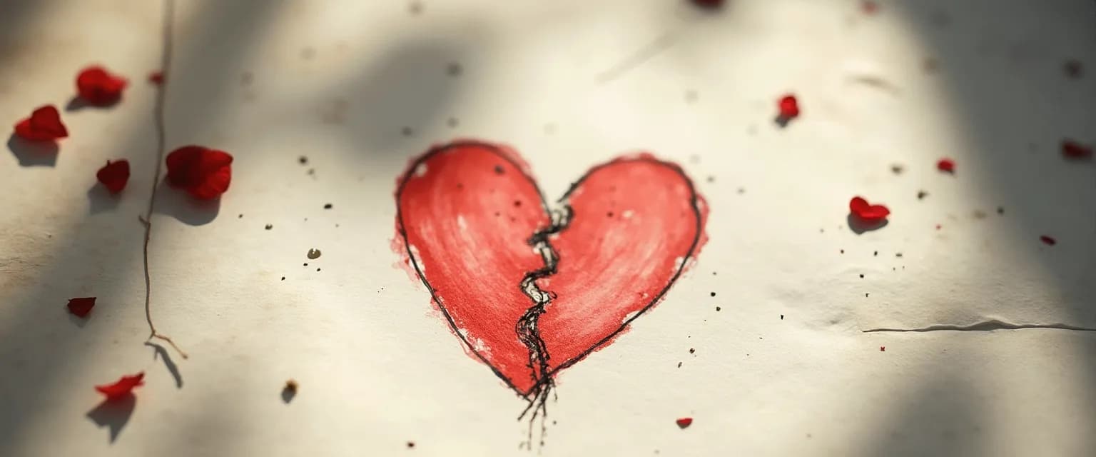 Woman writing heartbreak poetry using Rupi Kaur's imagery techniques