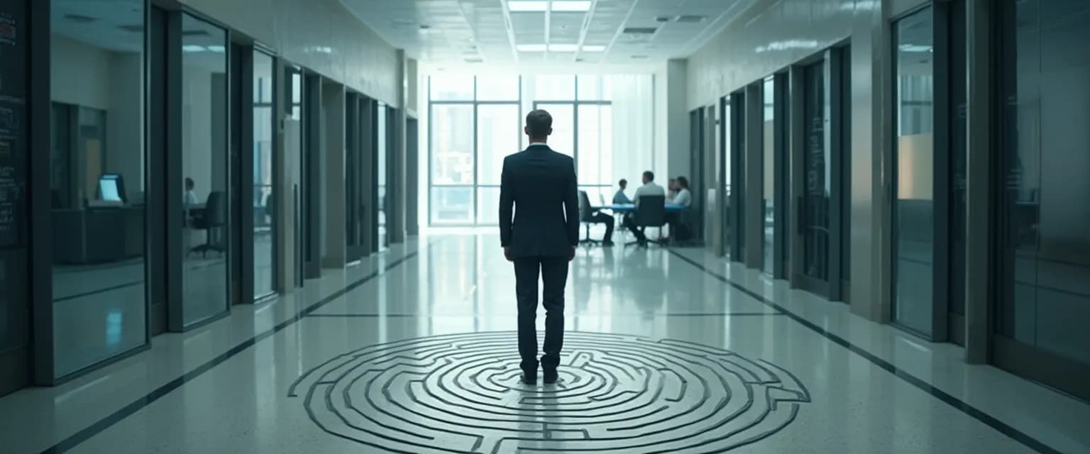 Manager developing self-awareness to overcome leadership blind spots