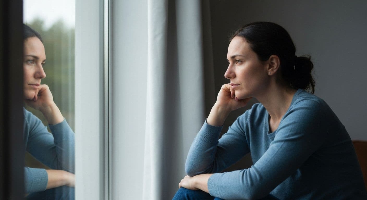 Person practicing depression and self-awareness techniques while tracking emotional patterns