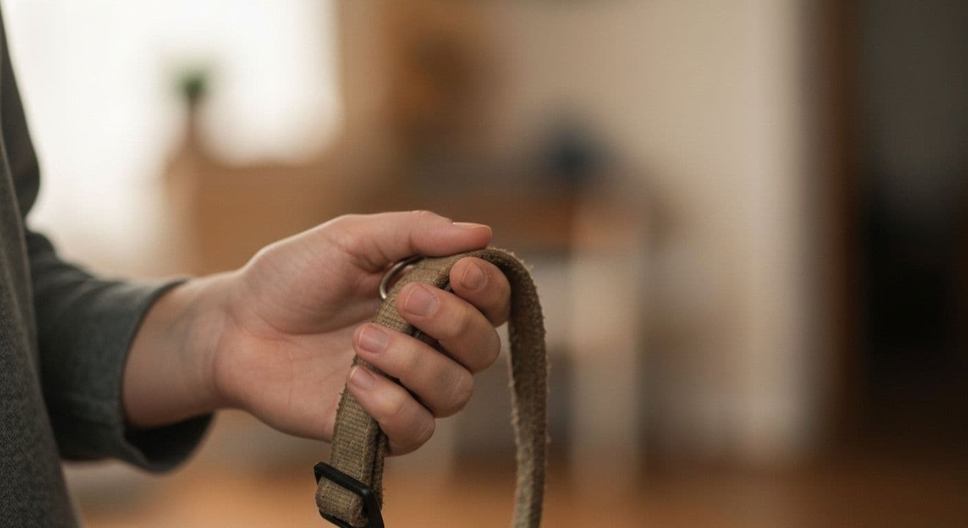 Person experiencing pet grief while holding cherished memories of their beloved companion animal