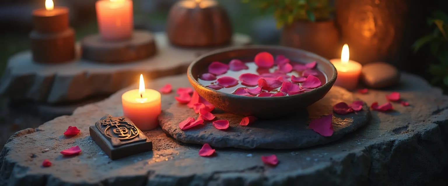 Ancient healing rituals providing advice for someone going through a breakup