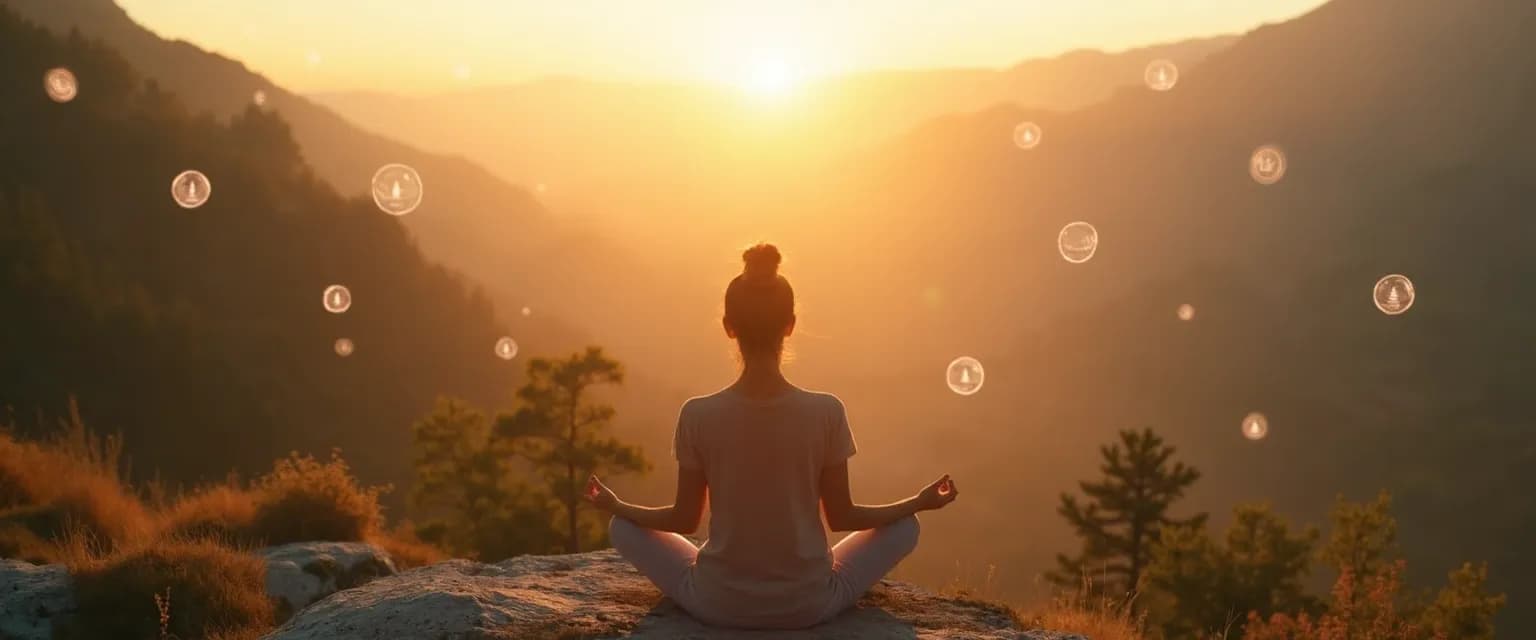 Woman practicing daily micro-habits for the blissful mind