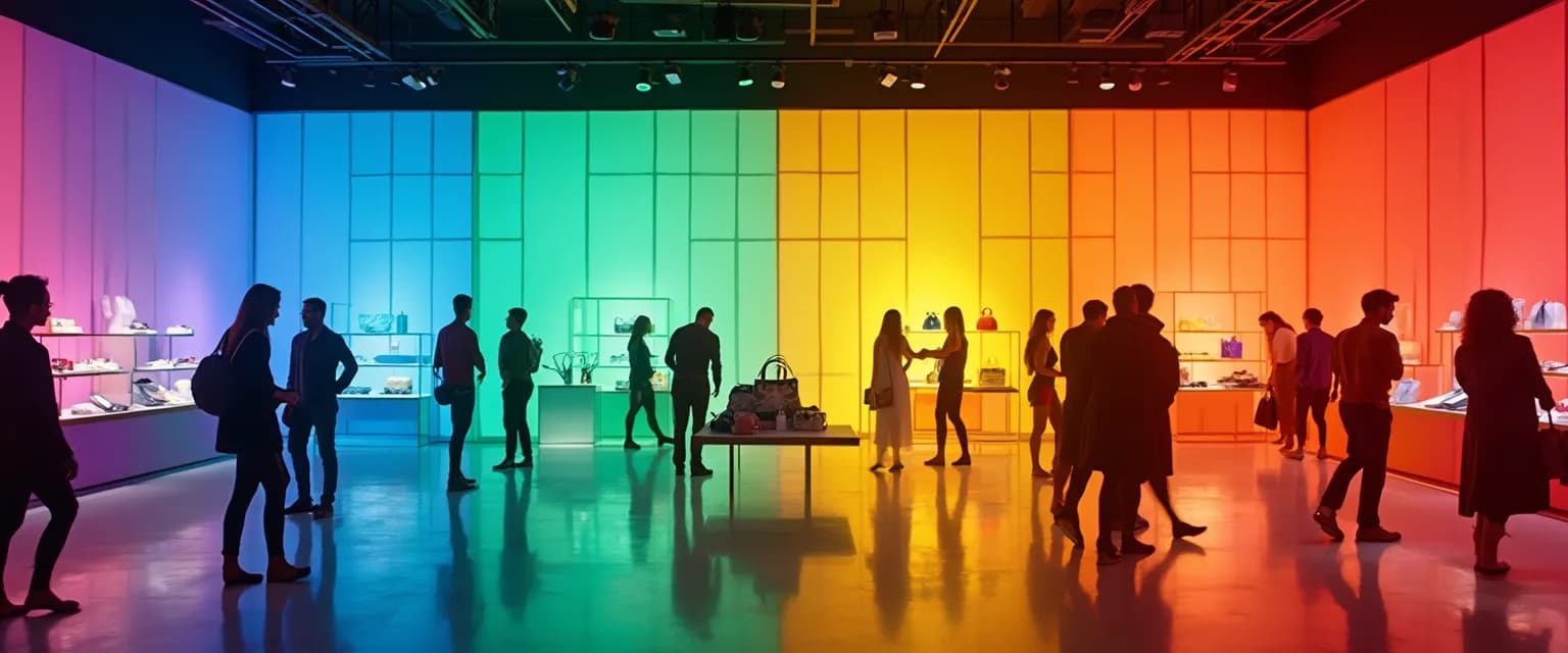 Color psychology chart for creating a happy store retail environment