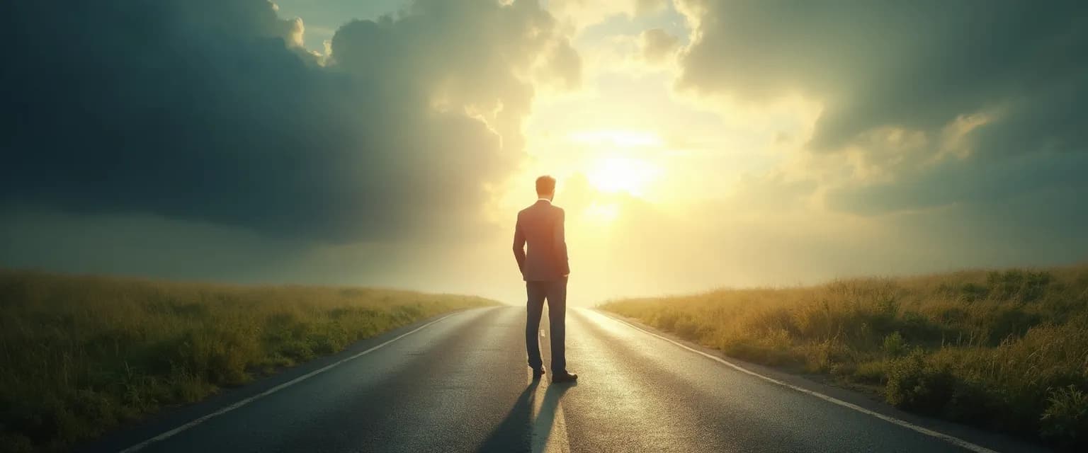 Professional looking not happy at work contemplating career change options