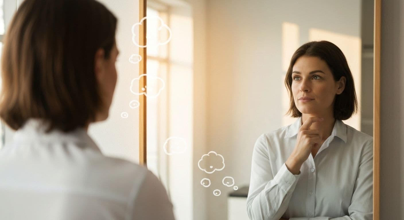 Professional demonstrating self-awareness and insight in workplace collaboration leading to career success