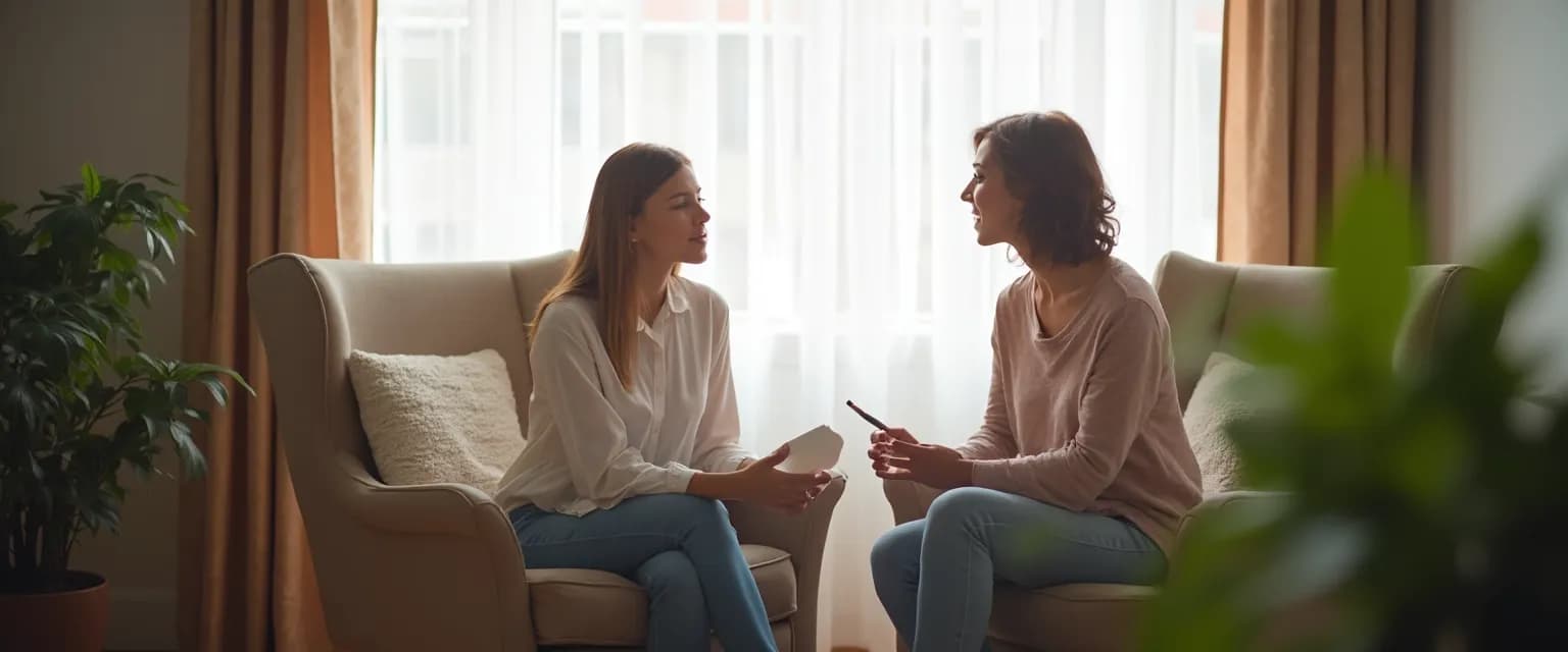 Supportive colleague conversation about what to say when someone is losing a loved one
