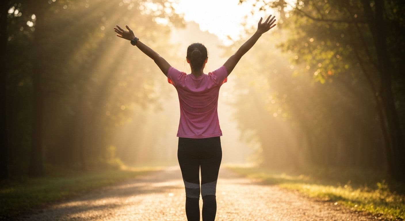 Person walking outdoors after sad breakup, showing physical movement for emotional healing
