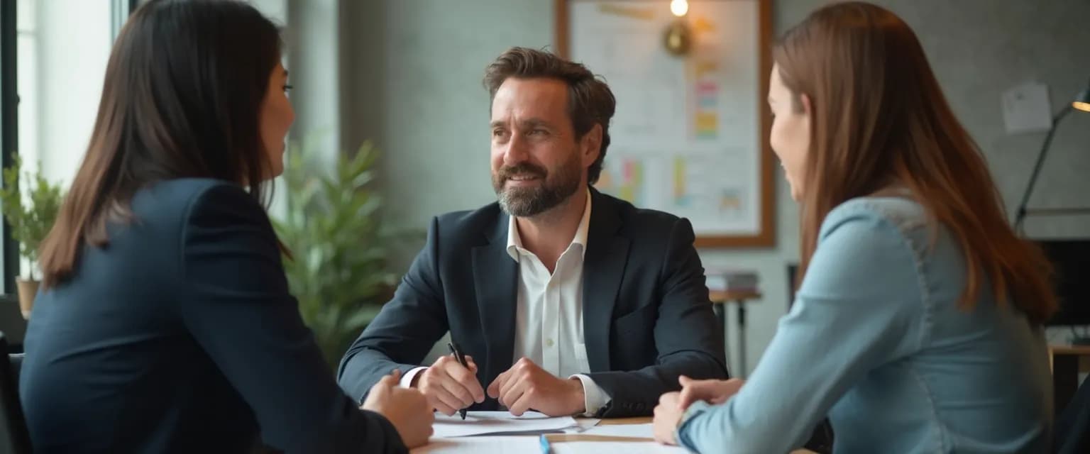 Middle managers using emotional intelligence to transform team conflict into productive discussion