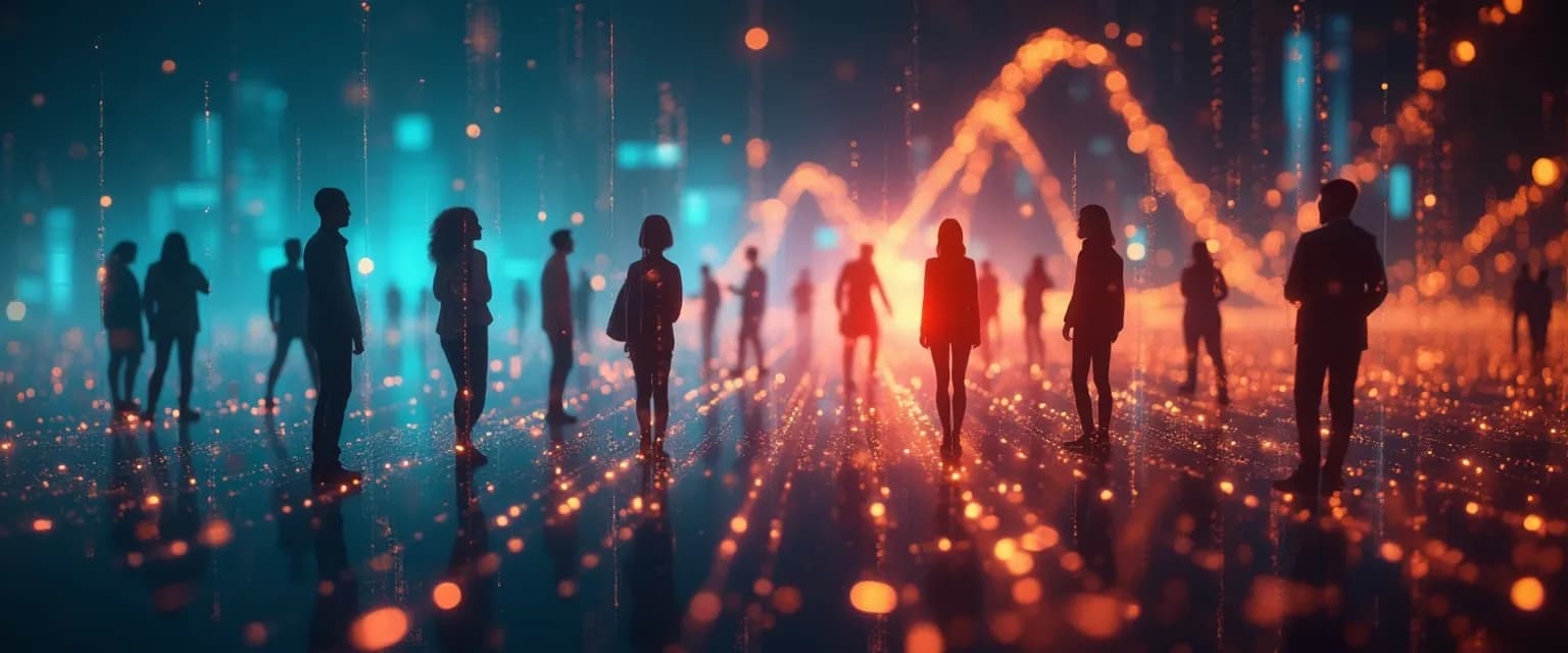 Person demonstrating EQ social awareness during a video call with multiple participants