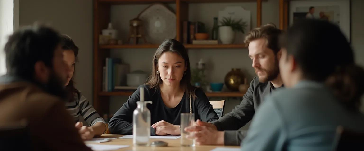 Introverted person demonstrating confidence in community leadership through quiet authority