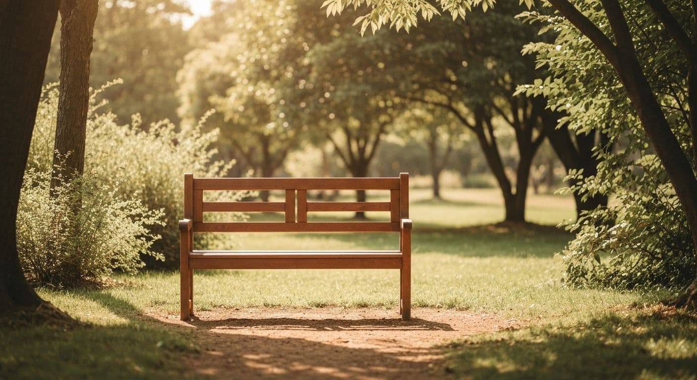 Person sitting peacefully alone in nature, representing the healing gift of space for a bereaved friend
