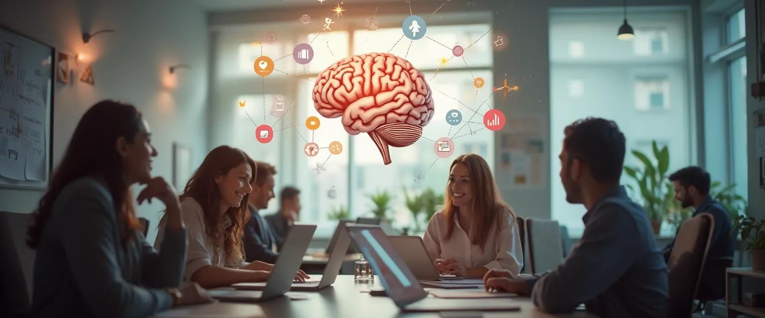 Professional using tips on emotional intelligence during a workplace meeting