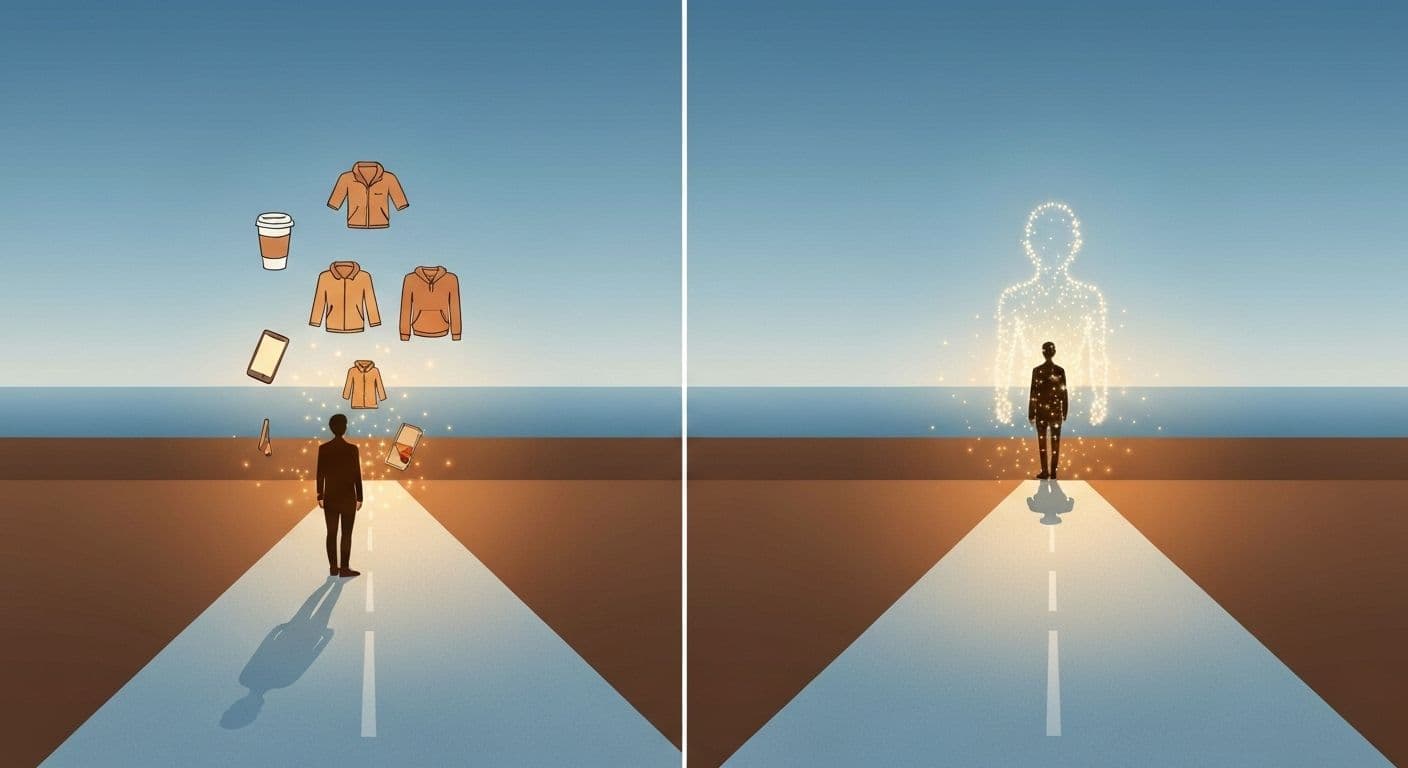 Person making mindful daily choices to build better self-awareness through everyday decisions