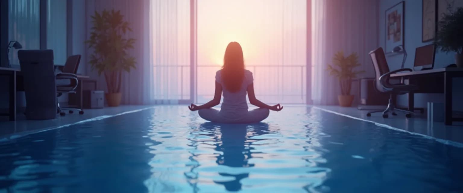 Professional practicing internal self-awareness exercises to recognize emotional triggers at work