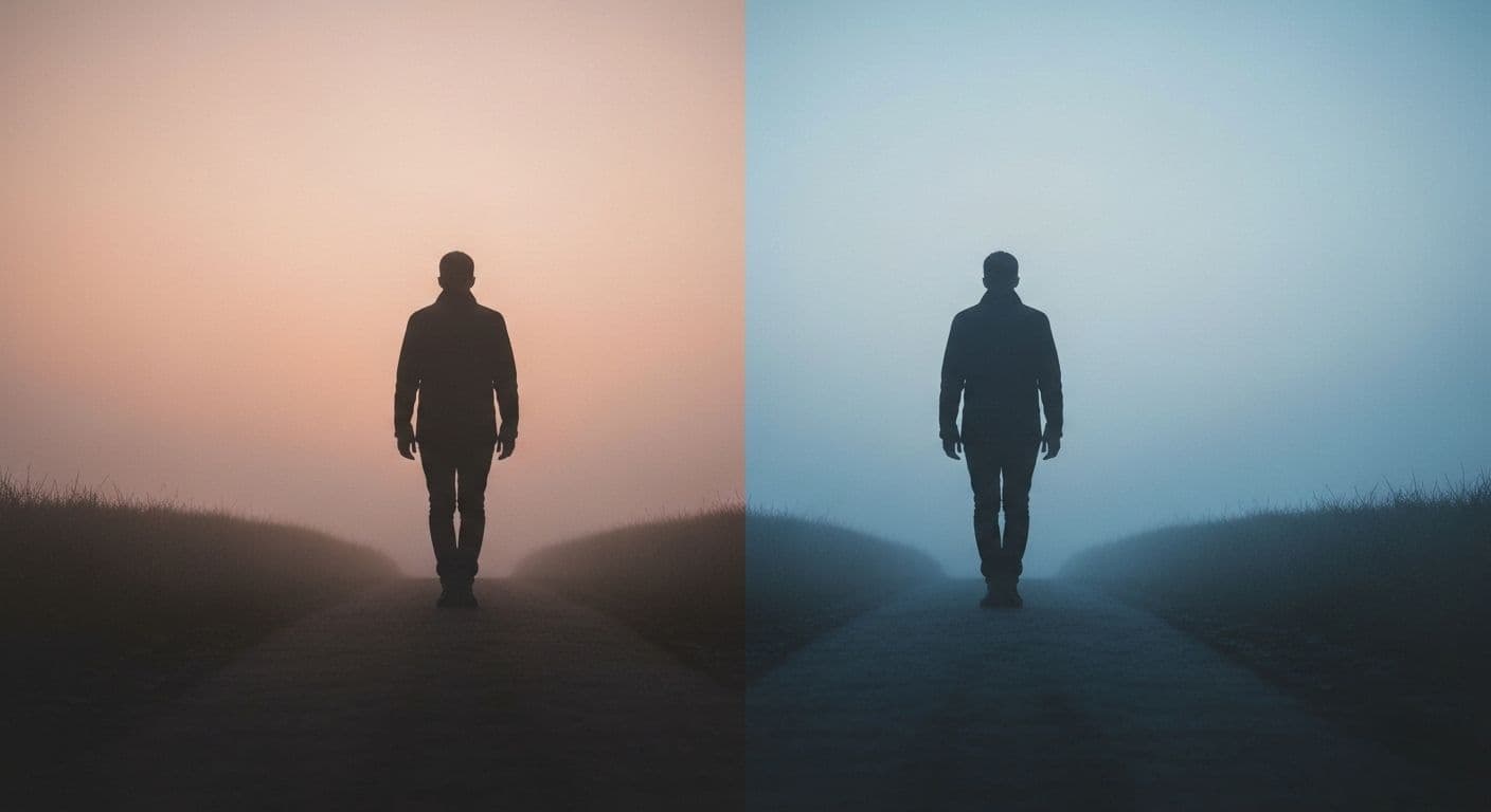 Man reflecting on breakup advice for guys while looking out window thoughtfully