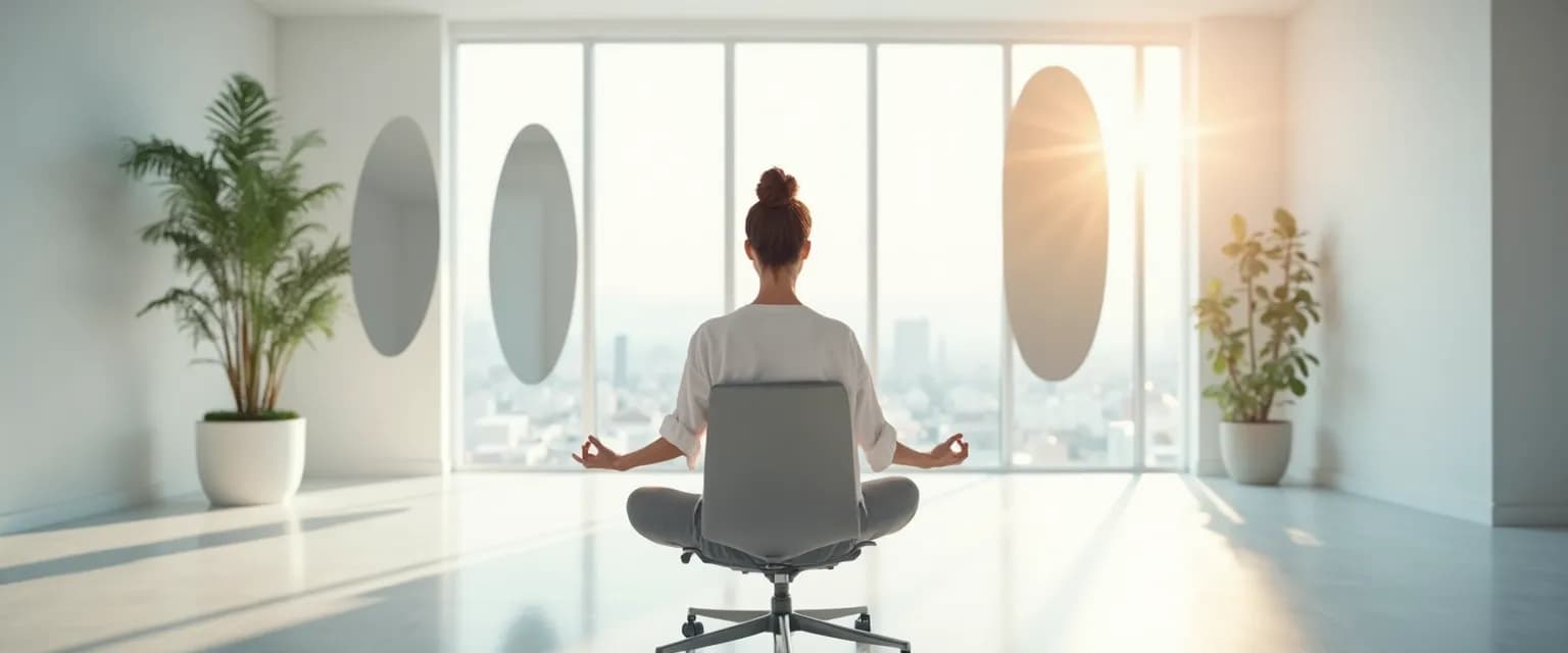 Professional using Eurich self-awareness exercises in workplace setting