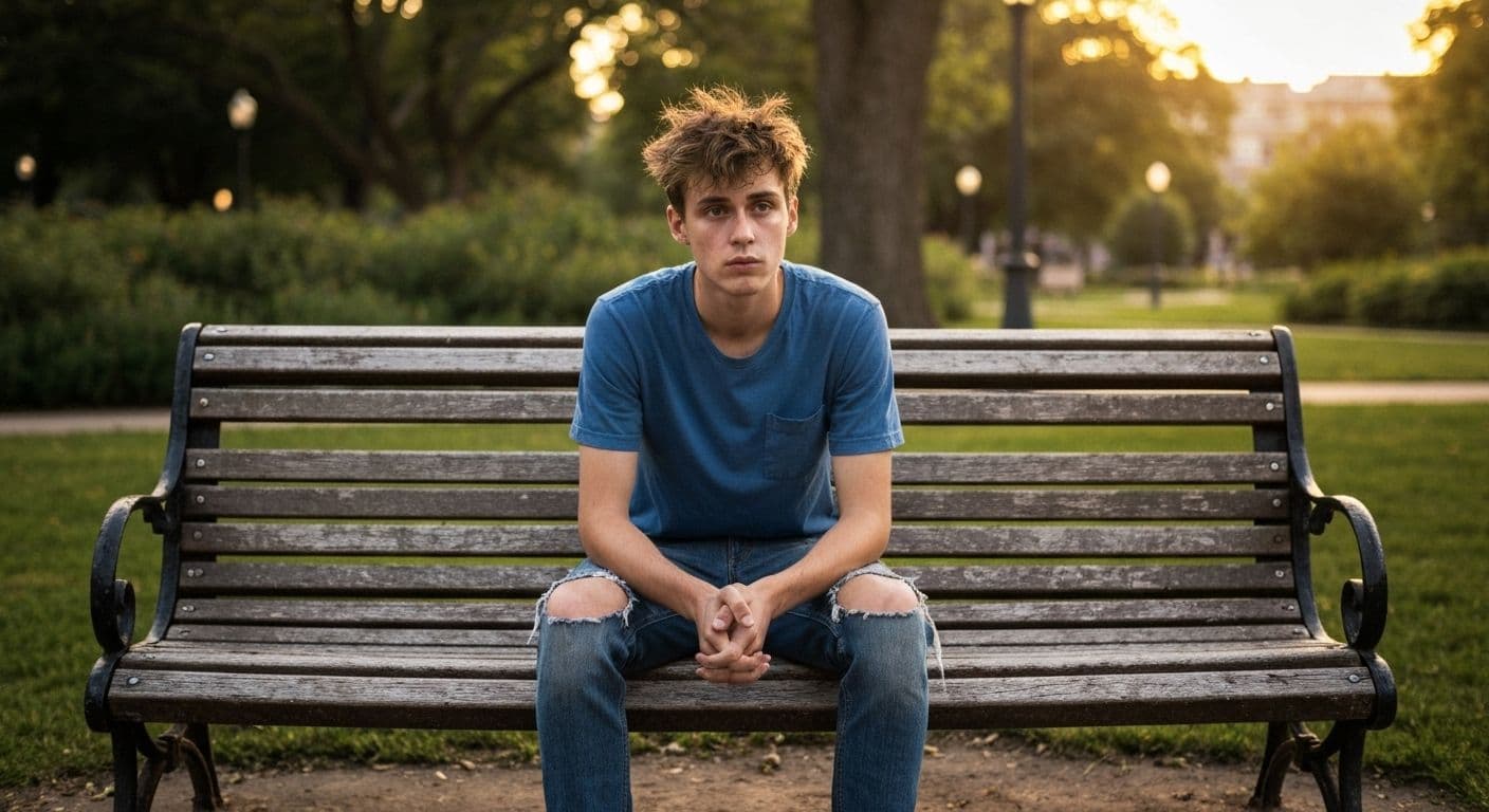 Person sitting alone reflecting on grieving a friend while holding a meaningful object