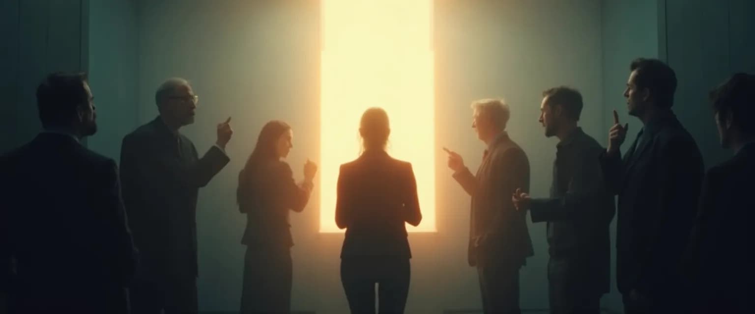 Professional navigating office politics while maintaining emotional resilience in the workplace