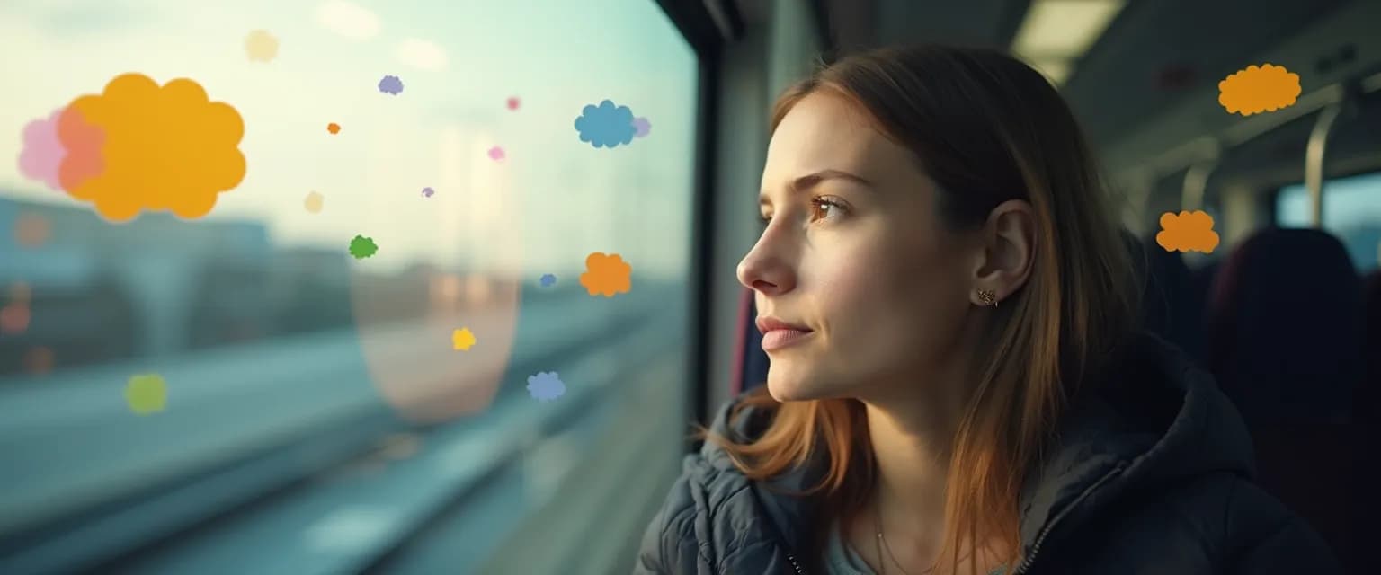 Professional commuting while practicing emotional intelligence exercises to improve workplace relationships