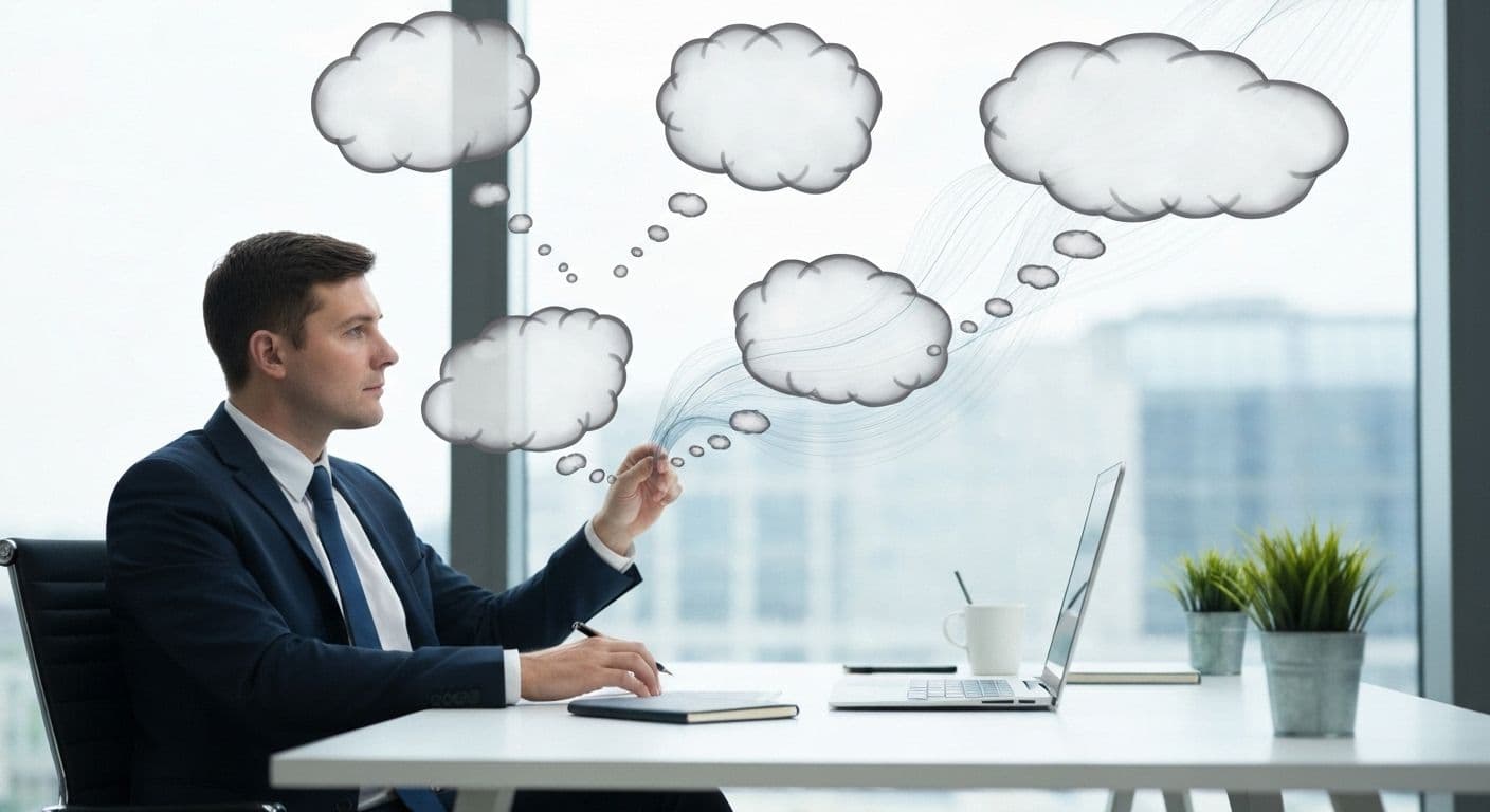 Person looking out window thoughtfully demonstrating the distracted mind at work