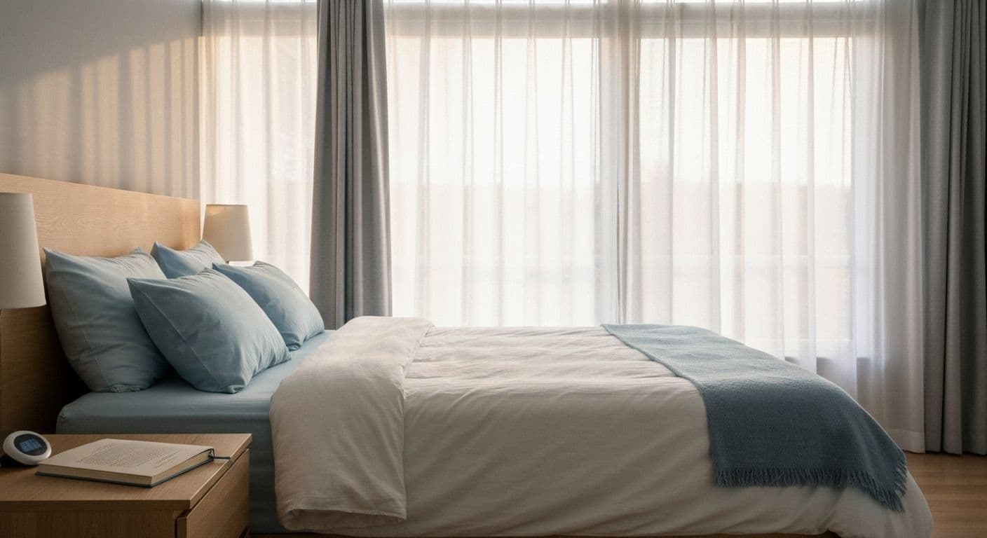 Person establishing healthy sleep routine 2 weeks after breakup for emotional recovery