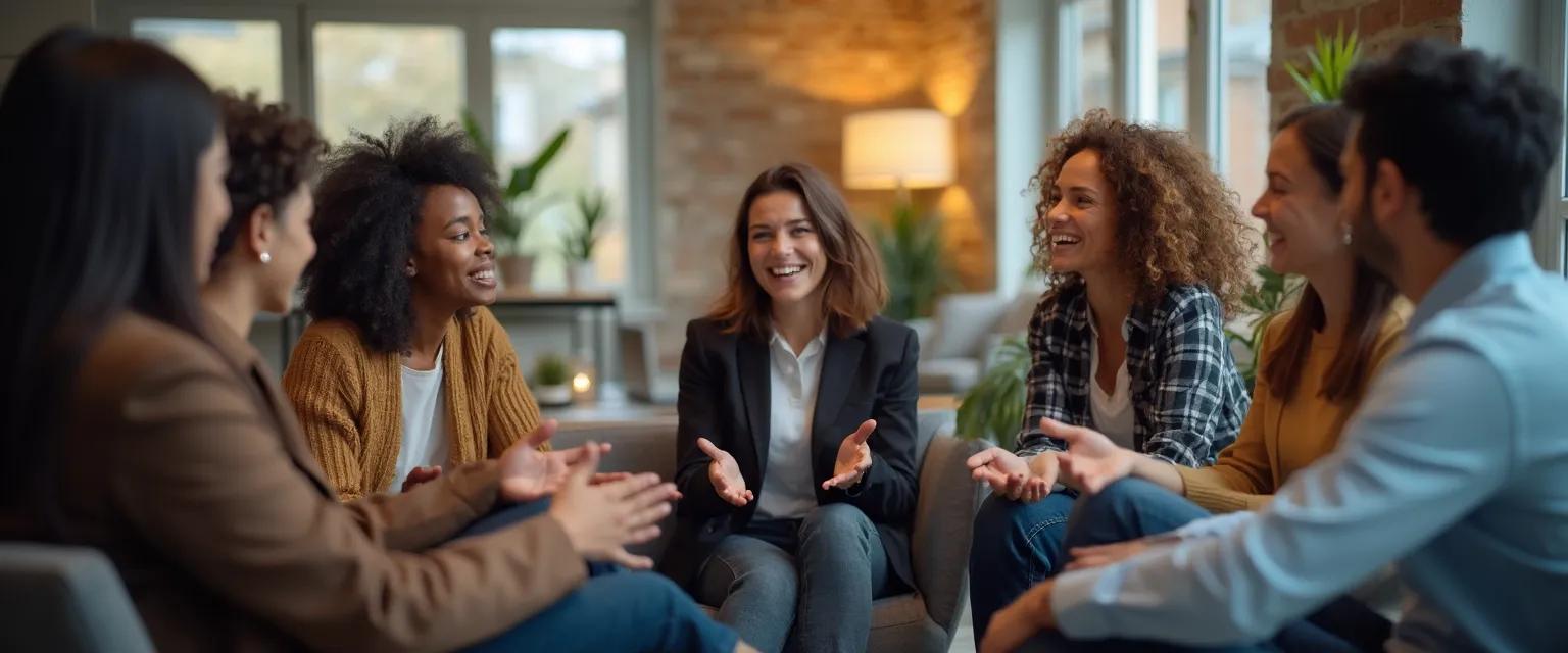 Team implementing emotional intelligence techniques at workplace for better dynamics