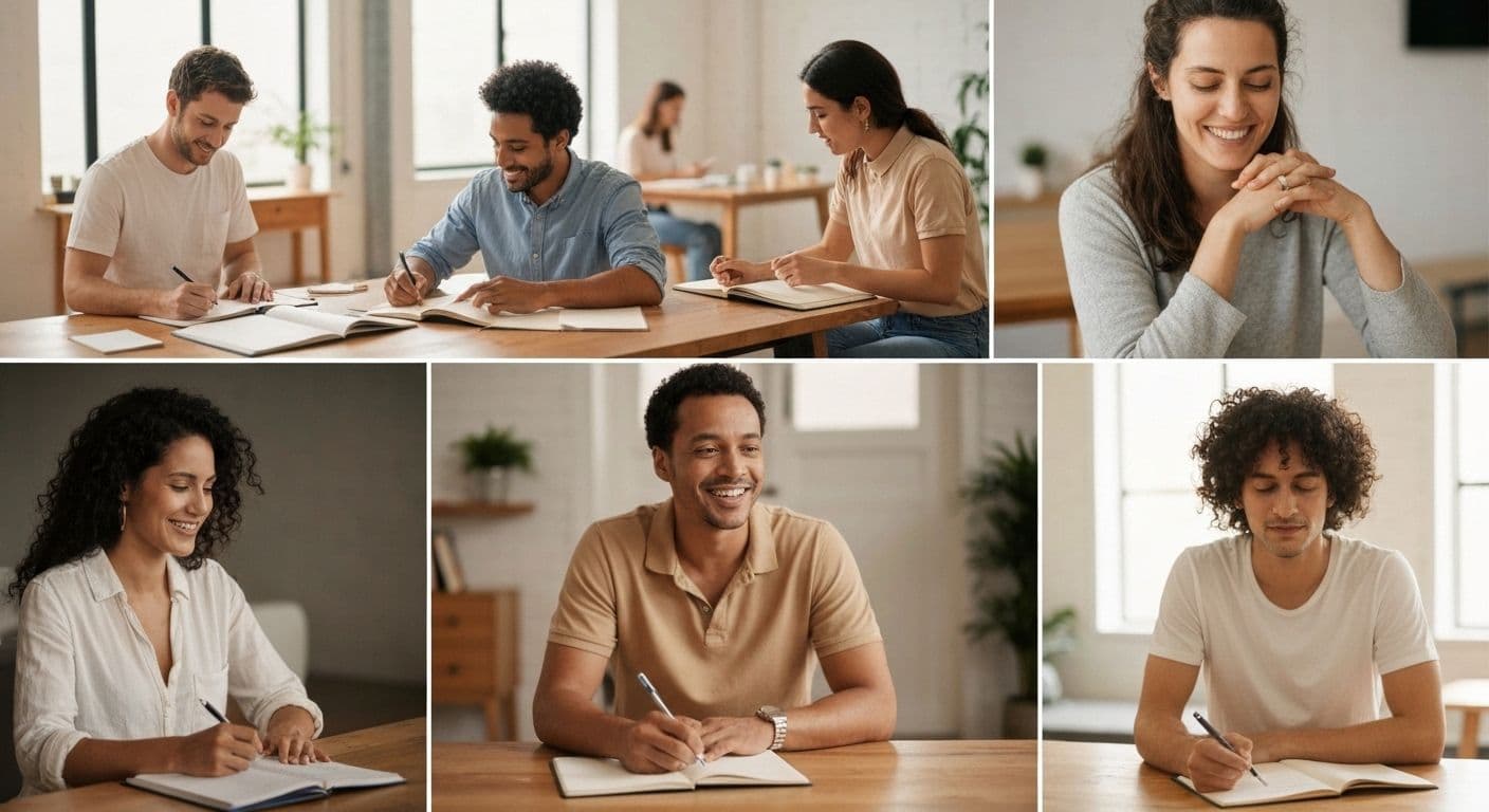 Person reflecting on social interaction demonstrating social self-awareness habits