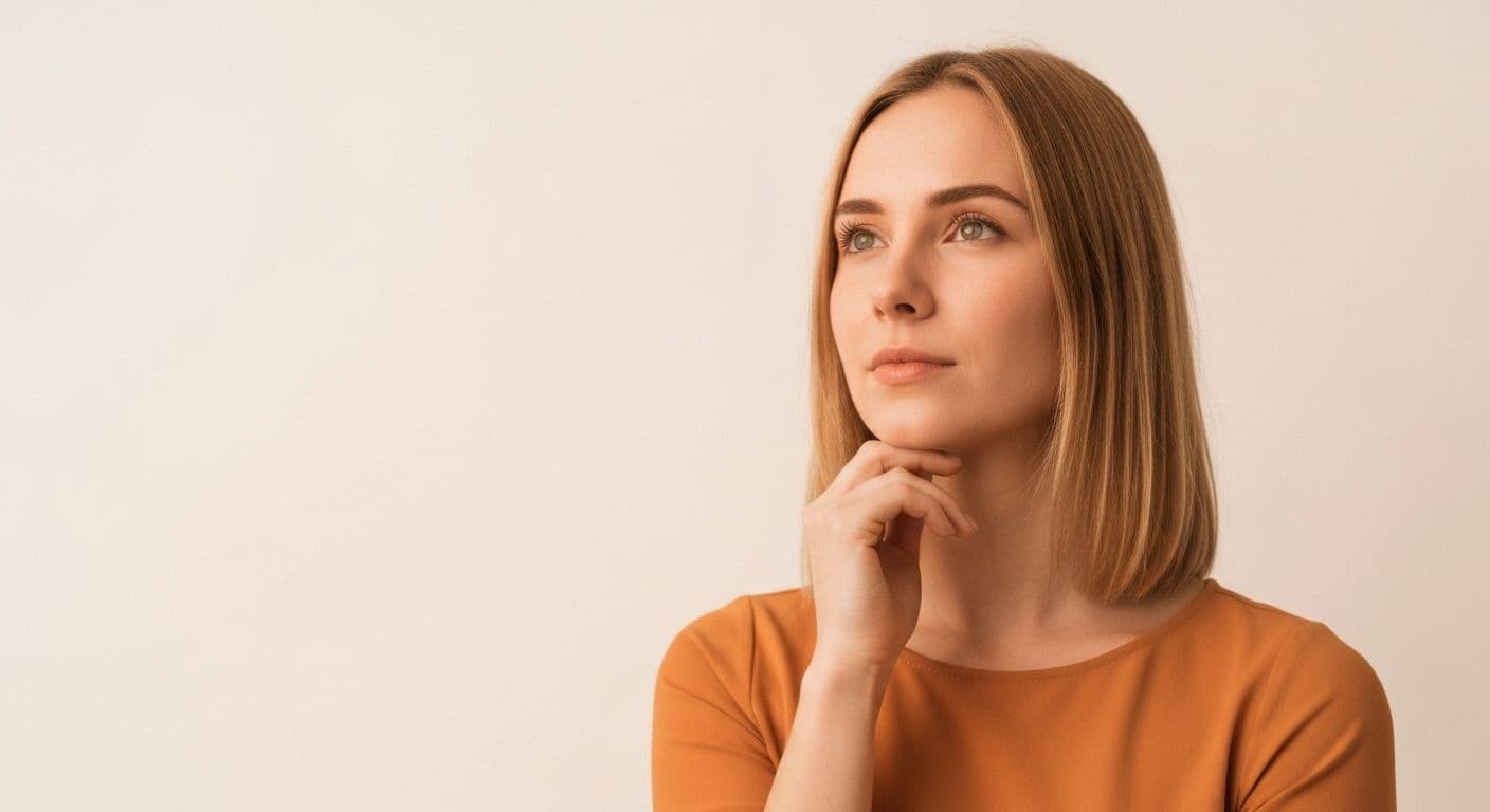 Person practicing awareness in psychology through mindful self-reflection in a calm setting