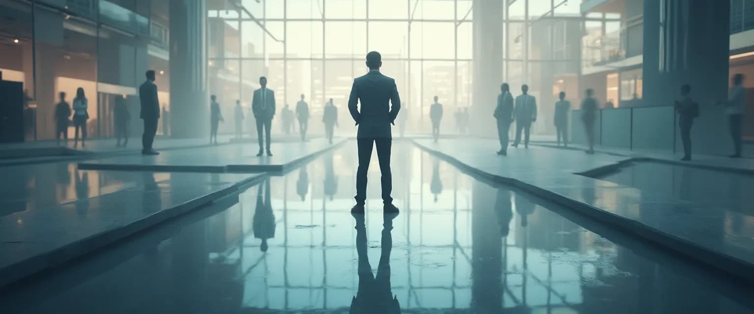 Professional demonstrating external self-awareness in a workplace meeting scenario