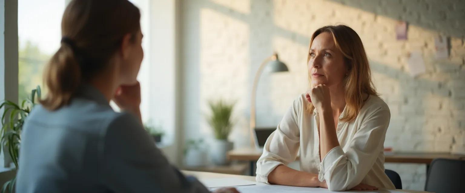 Person selecting a self-awareness coach that matches their unique growth style and learning preferences