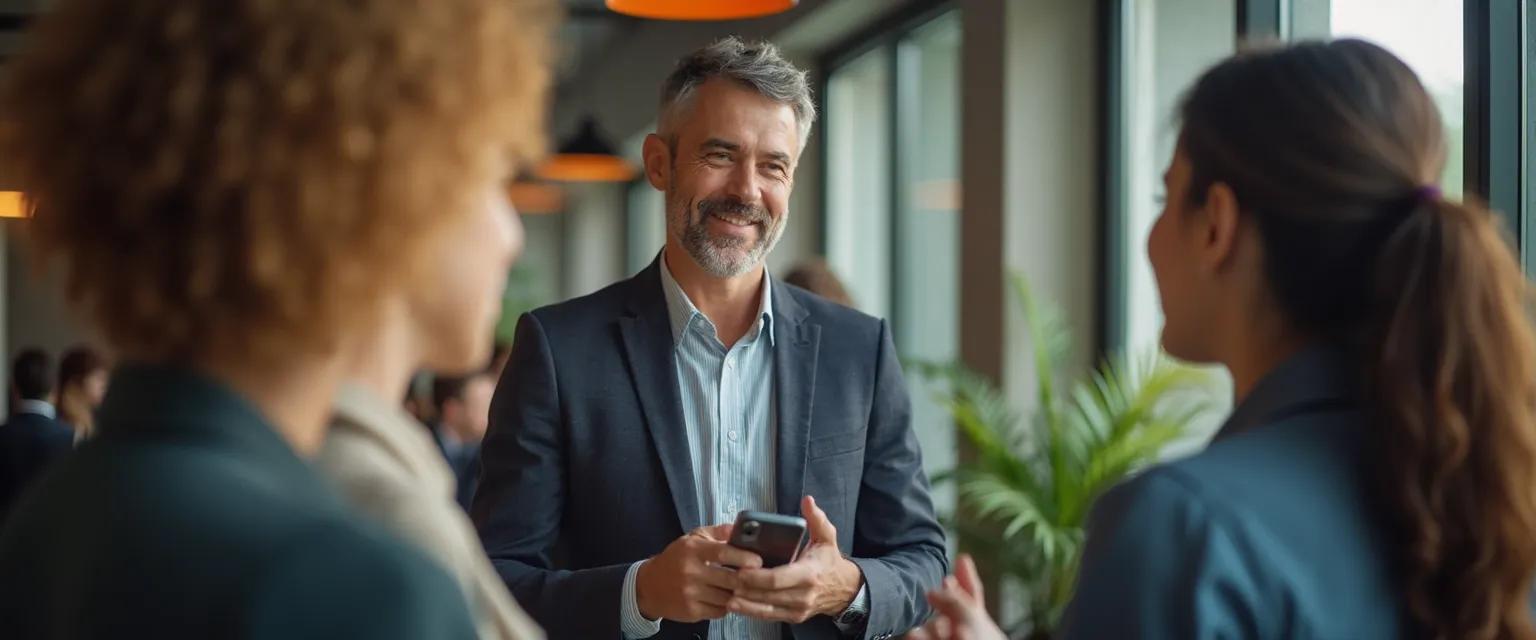 Manager demonstrating essential skills required for emotional intelligence in a team meeting