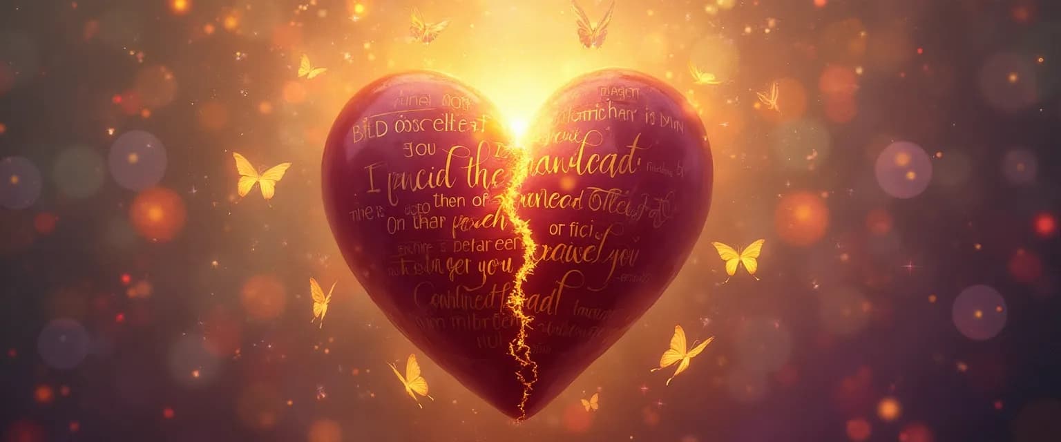 7 Rumi wisdom principles for healing after heartbreak illustrated with calming imagery