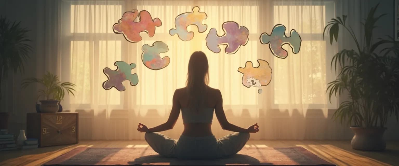 Diagram showing how your mind works during problem-solving training exercises