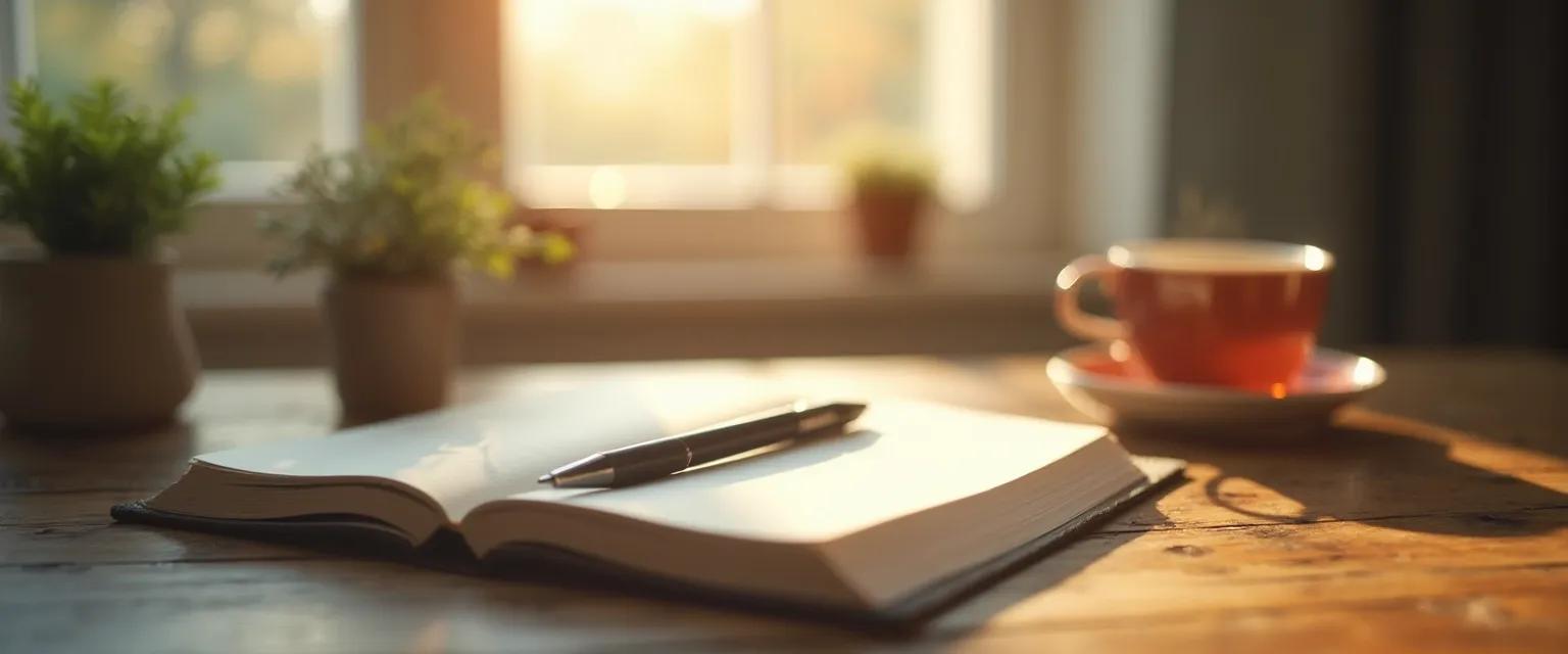 Person practicing self-awareness and self-love through mindful reflection