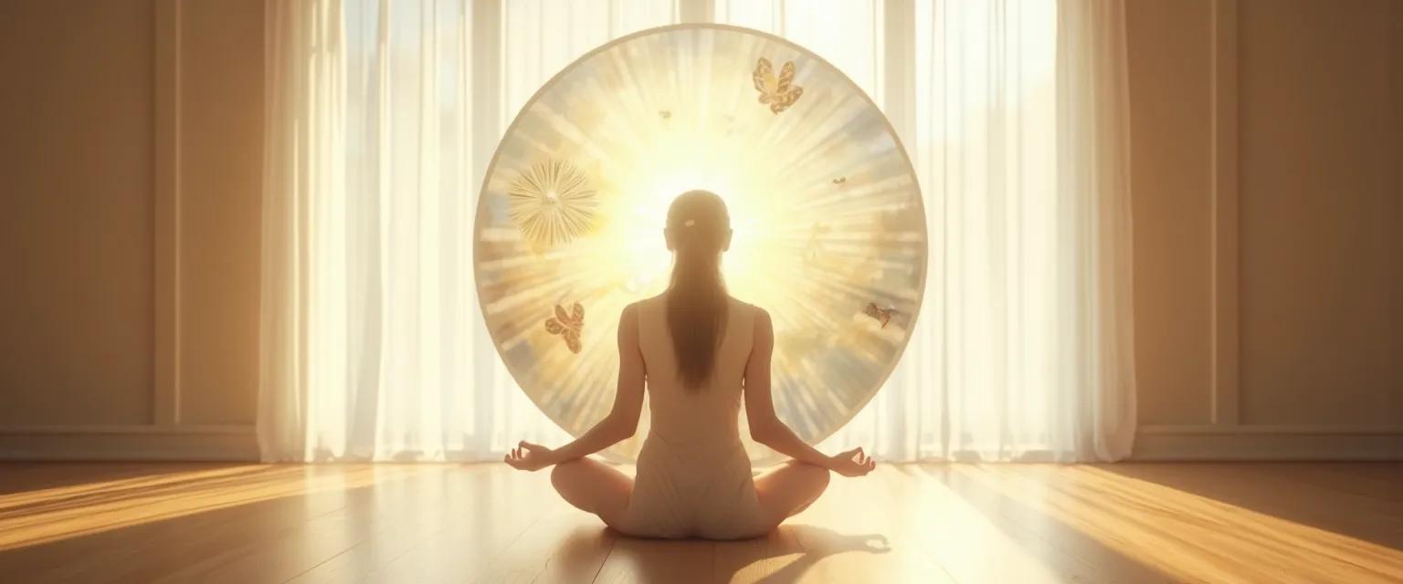 Person practicing deep self-awareness through daily mirror moments