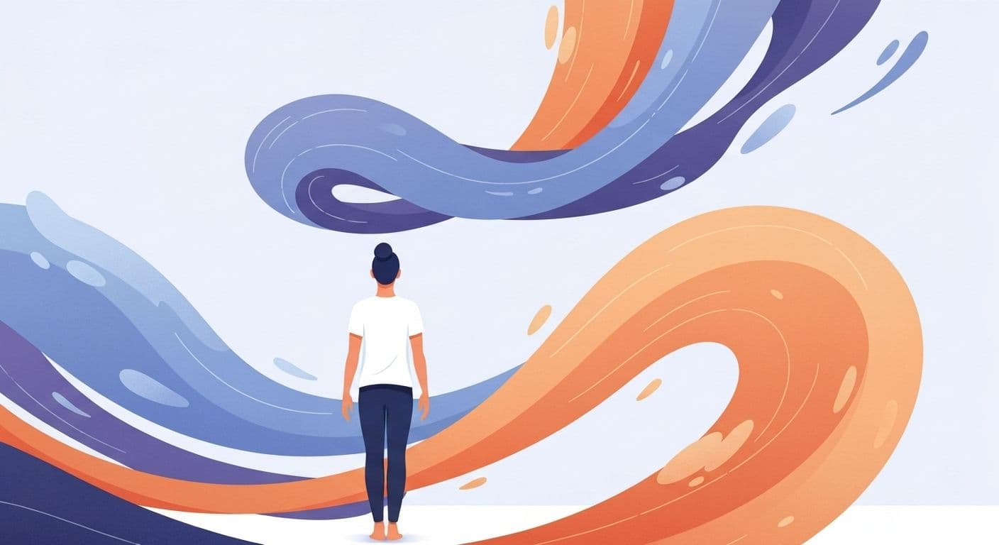 Person reflecting on emotions showing self awareness examples in daily life from morning to evening