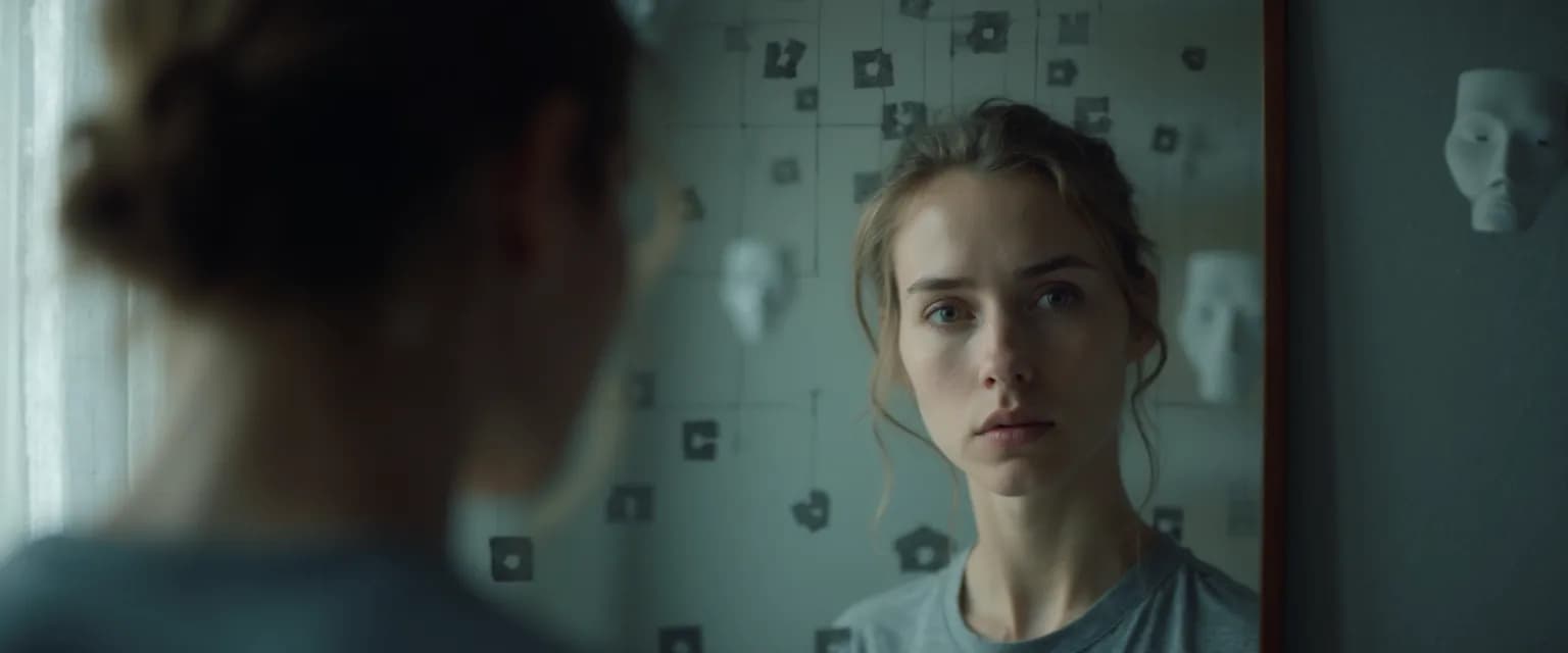 Infographic showing 7 signs of people with no self-awareness in social interactions